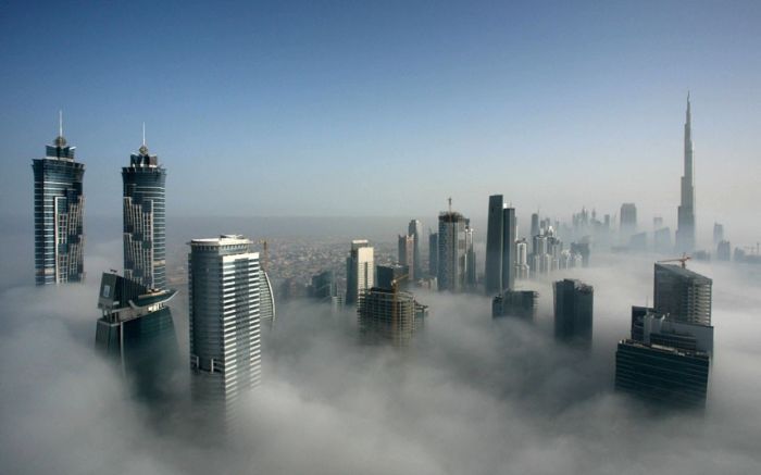 Туман в Дубаи