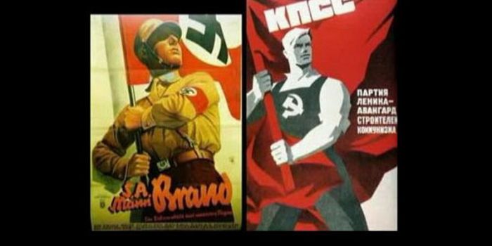 Агитплакаты СССР и Германии