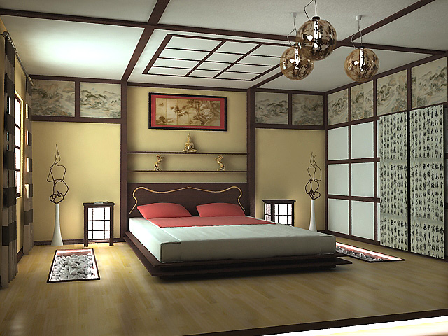 Японский стиль спальни