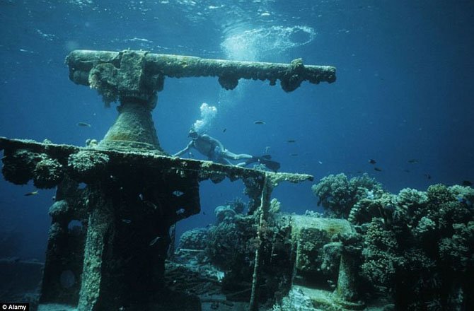 Острова Чуук - лагуна затонувших кораблей