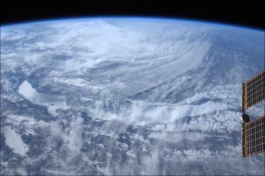 Фото облаков с борта МКС