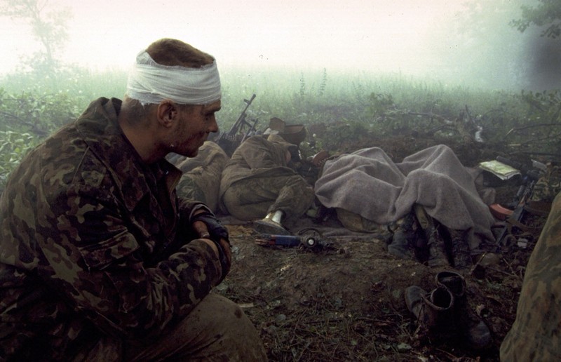 Русские солдаты в Чечне от фотографа Ericа Bouvetа