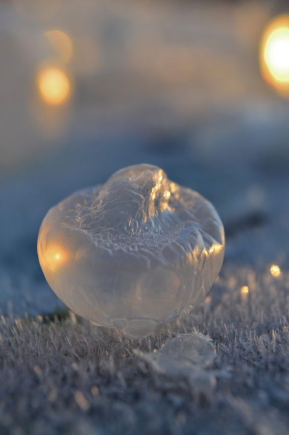 Замерзшие мыльные пузыри