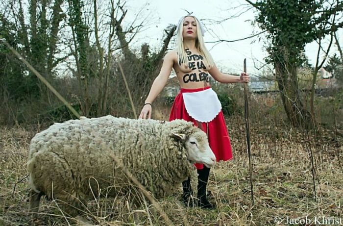 Акция FEMEN против однополых браков (18+)
