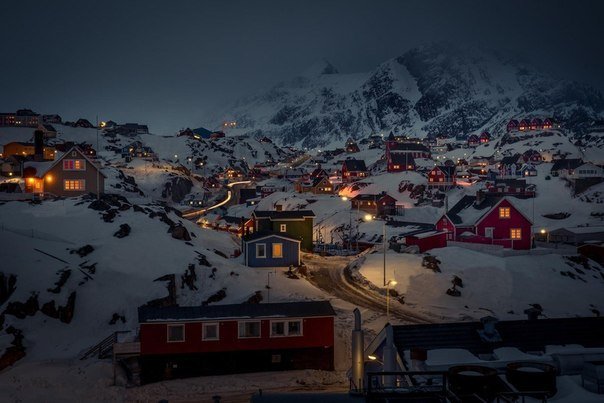 Чарующая красота ночной Гренландии