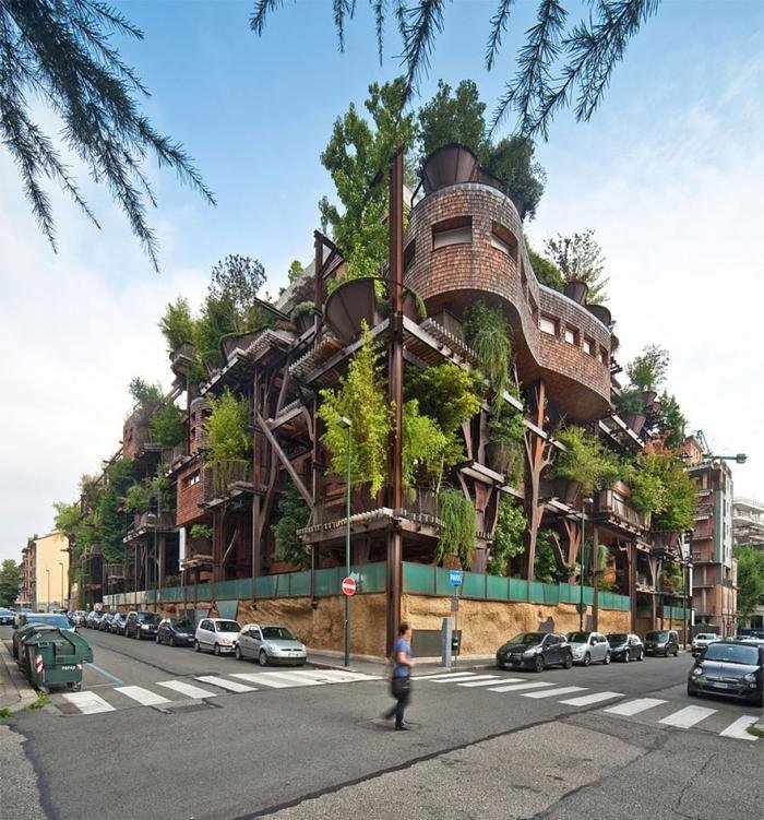 Пятиэтажный жилой дом на дереве «25 Verde»