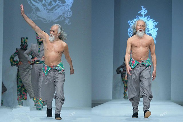 79-летний актер затмил моделей на Неделе моды в Китае