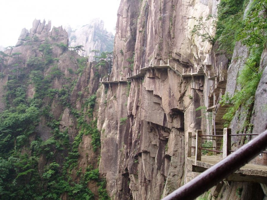 Мост бессмертных горный хребет Хуаншань Китай