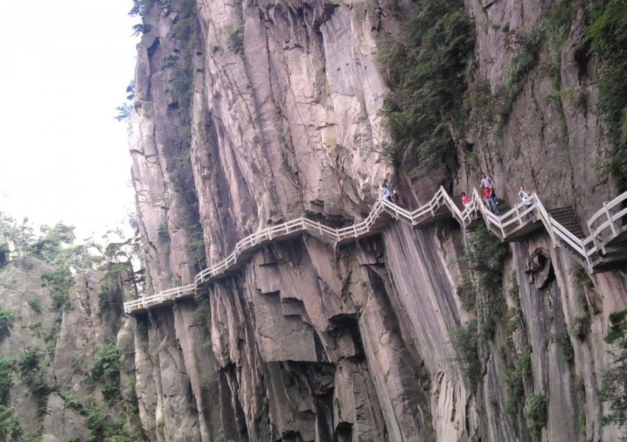 Мост бессмертных горный хребет Хуаншань Китай
