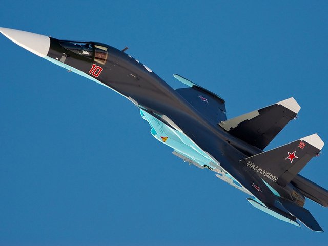 Новый Российский самолёт Су-34 (10 фото)