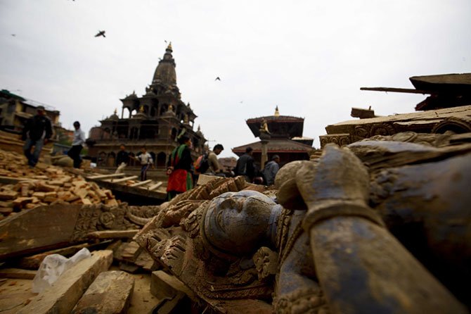 Страшное землетрясение в Непале (22 фото)