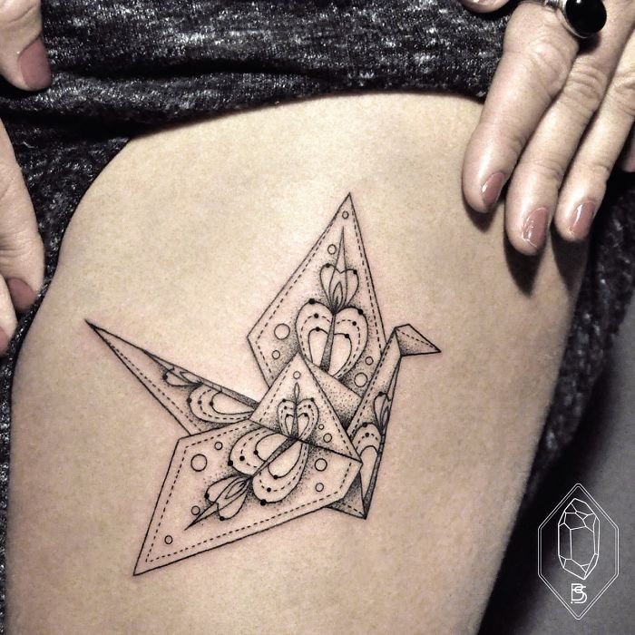 Геометрические татуировки художницы Bicem Sinik (31 фото)