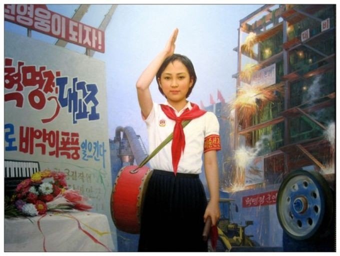 Работы художников-портретистов из Северной Кореи (34 рисунка)