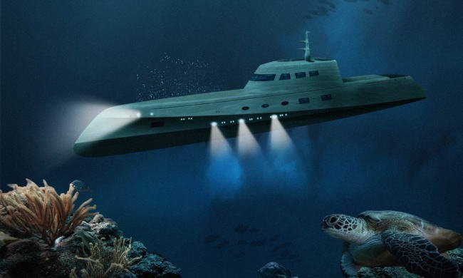 Первая подводная лодка - отель (6 фото)