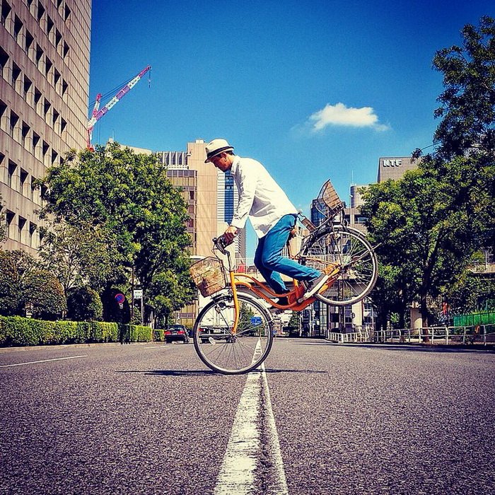 Велосипедные фотографии в Токио (10 фото)