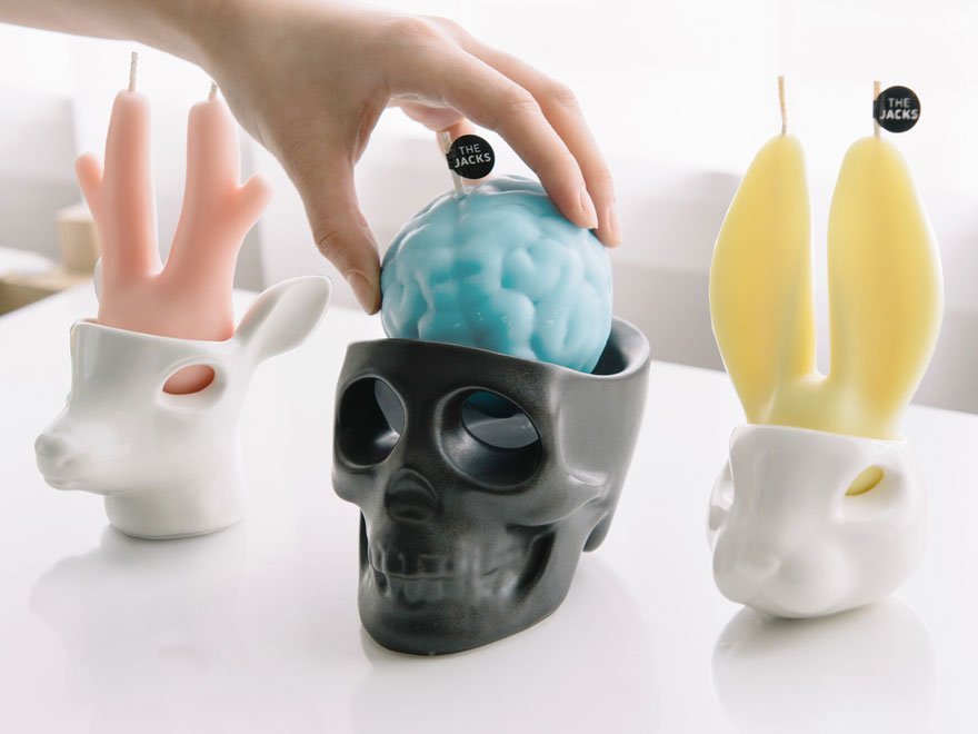 Плачущие свечи-черепа от дизайнеров The Jacks (4 фото и 1 видео)