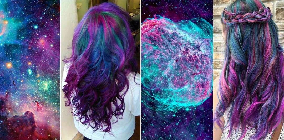 Новый модный тренд «Galaxy Hair» или космическая красота галактических волос (14 фото)
