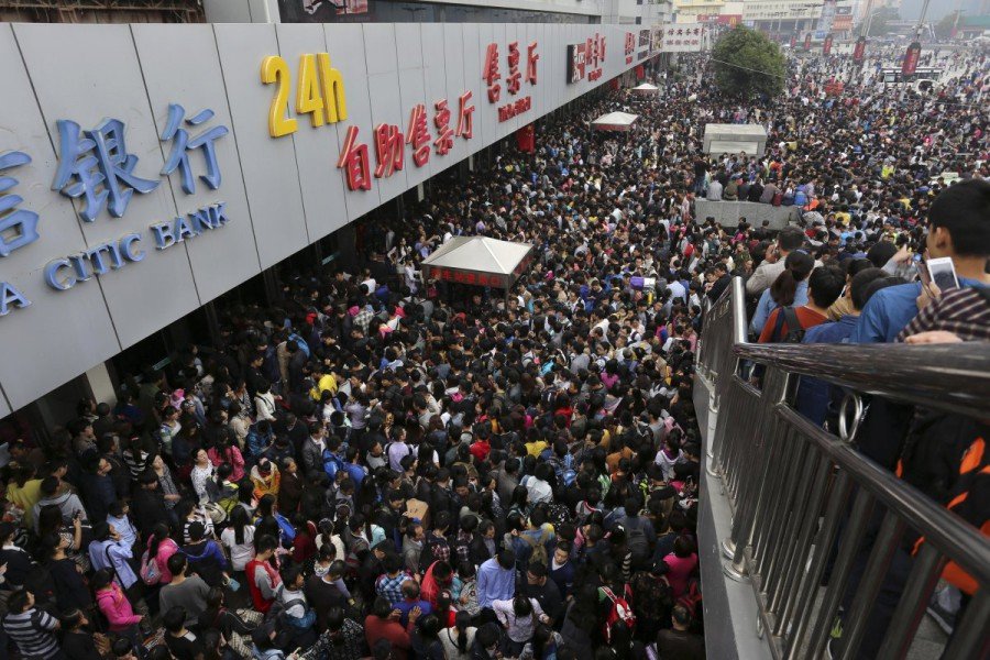 Фотографии показывающие на сколько много людей в Китае (21 фото)