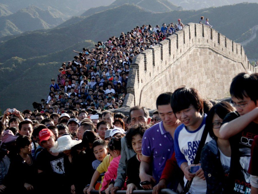 Фотографии показывающие на сколько много людей в Китае (21 фото)