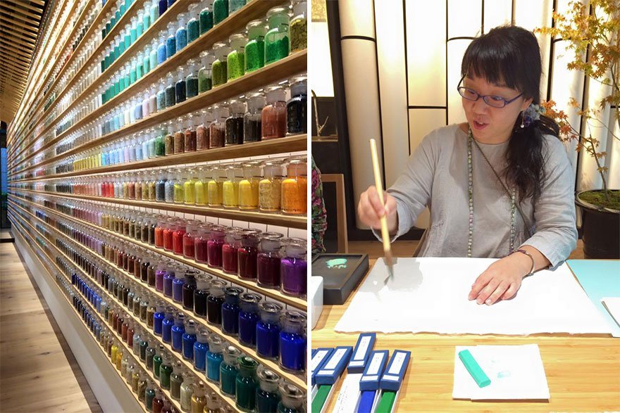 Впечатляющий ассортимент и интерьер магазина красок Pigment в Токио (8 фото)