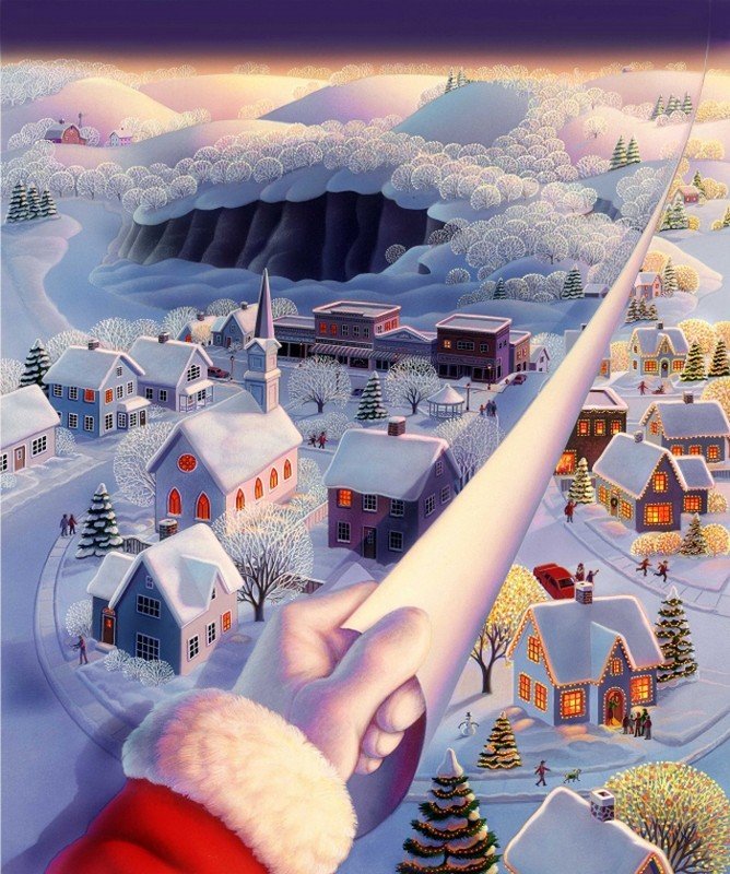 Зимняя сказка от Робин Молине - Сказочные зимние домики