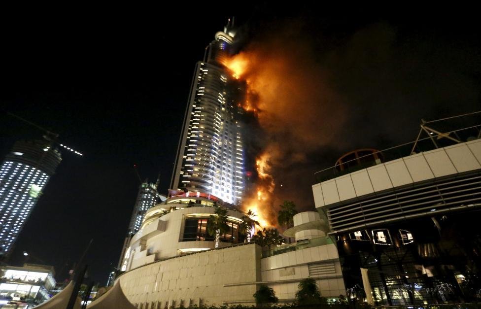 Новогодний пожар в Дубае: как горел роскошный отель-небоскреб