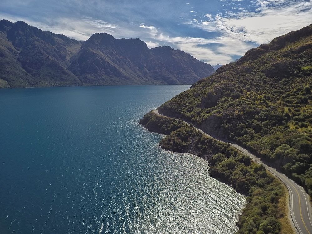 Панорамные красивые снимки Новой Зеландии с высоты птичьего полета