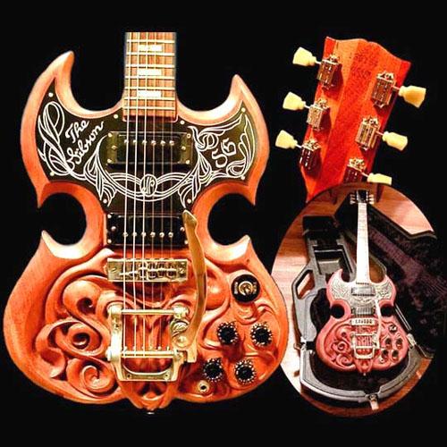Самодельные резные гитары от Dug Rowell