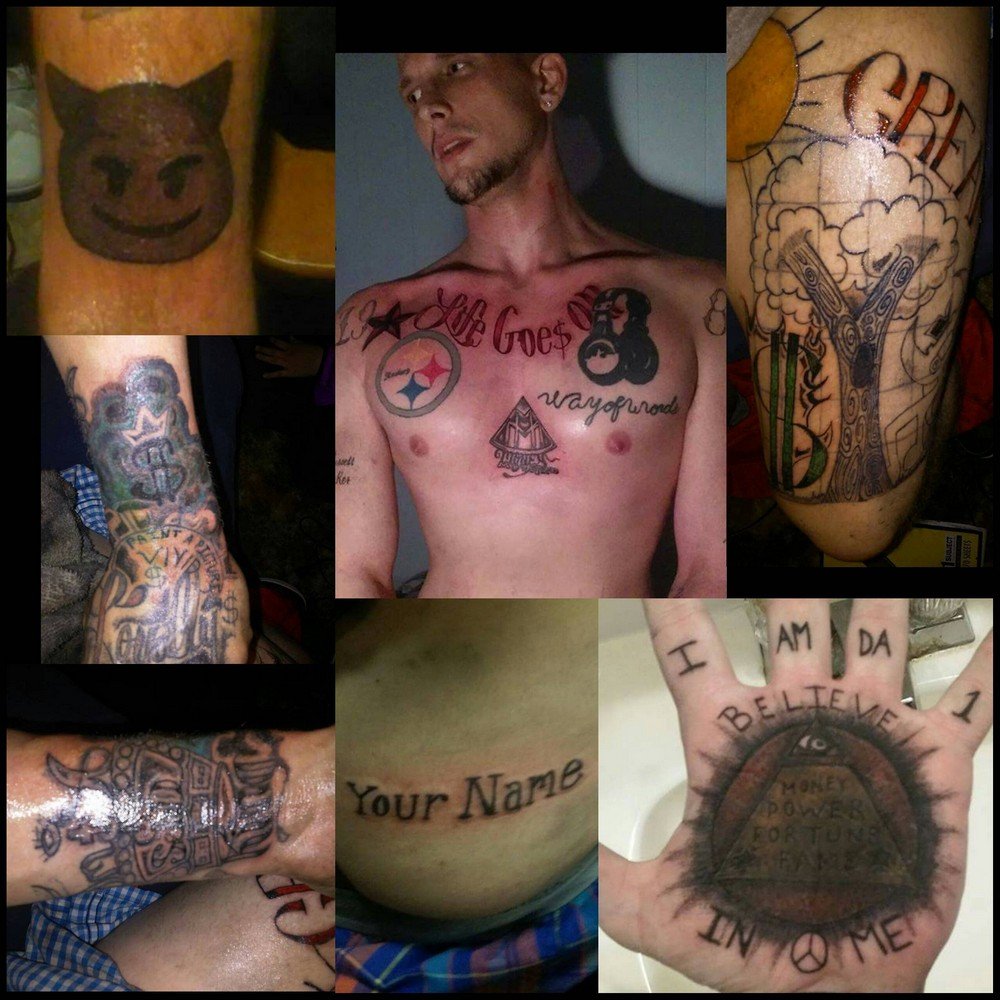 Неудачные татуировки на всю жизнь