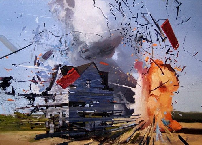 Взрывные картины Ben Grasso