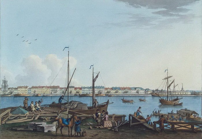 Гравюры и картины Санкт-Петербурга XVIII века Benjamin Paterssen