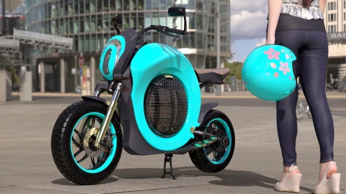 Изящный электробайк Grasshopper Concept Bike