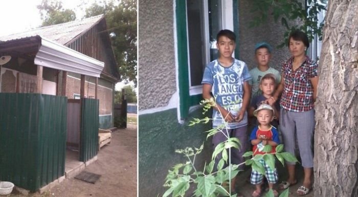 В Казахстане меценаты купили дом многодетной семье