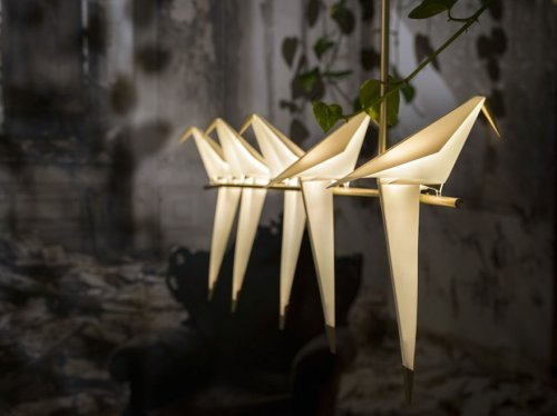 Лампы-птицы в виде оригами от Умута Ямаджа