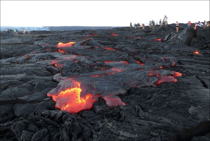 Как выглядит действующий вулкан Килауэа сегодня