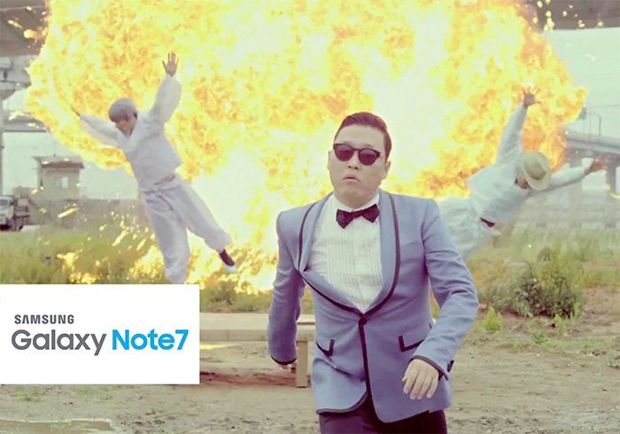 Реакция Интернета на взрывающиеся смартфоны Samsung Galaxy Note 7