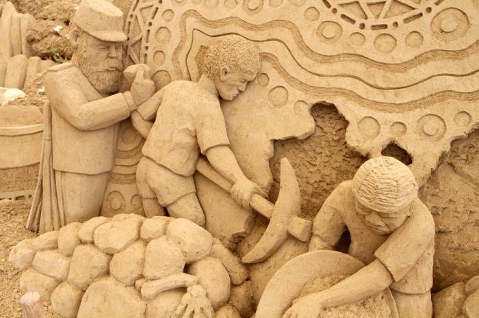 Музей песчаных скульптур в Японии