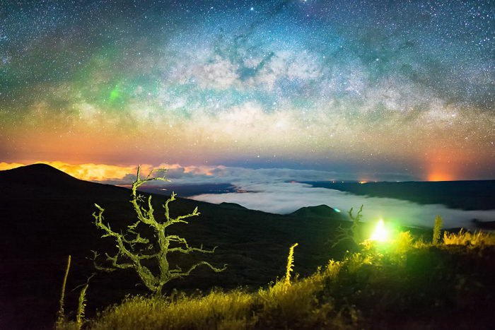 Млечный путь над Гавайями - фото Ulderico Granger