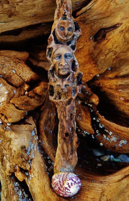 Скульптуры Дебры Бернье из высохших деревьев