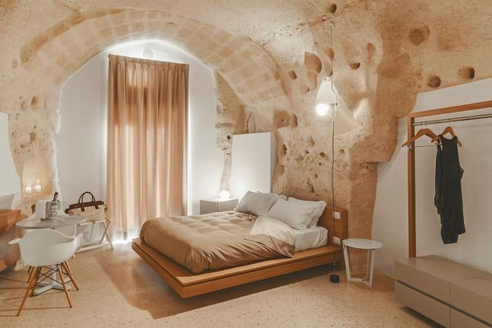 Необычный отель La Dimora de Metello в Италии, высеченный в скале