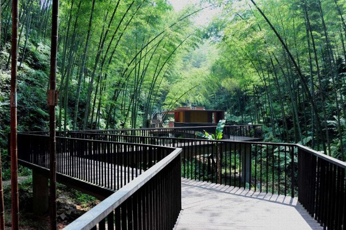 Поражающий парк для отдыха в Китае
