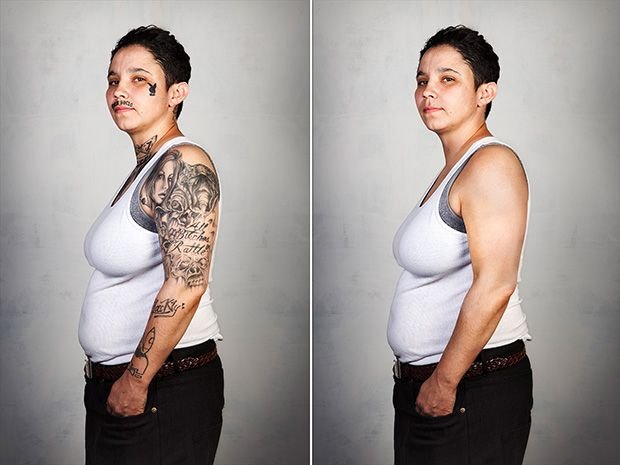 Фотограф Стивен Бертон показывает татуированных без татуировок