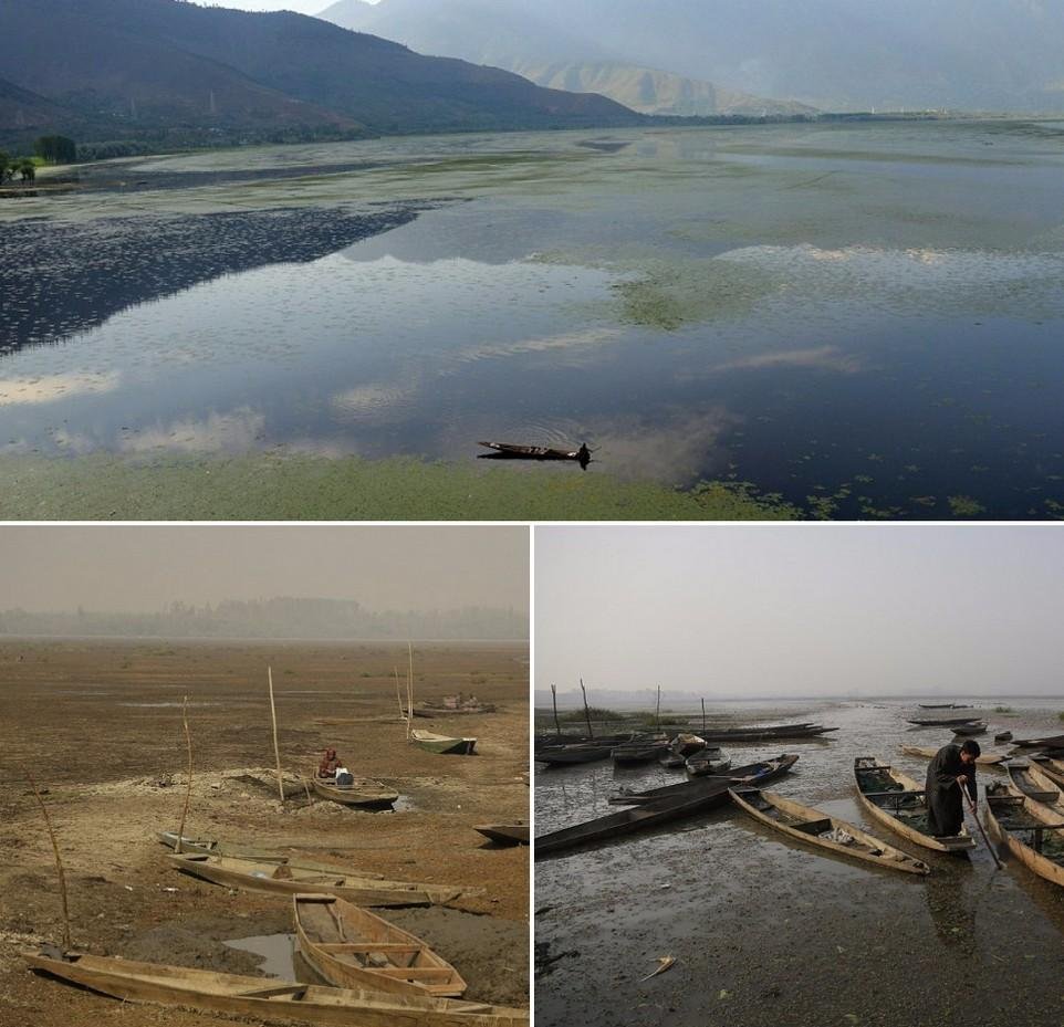 Одно из крупнейших пресноводных озер Азии превратилось в вонючее болото