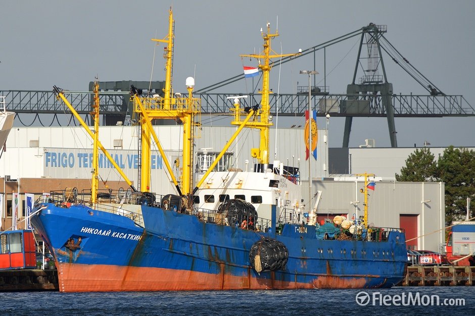 В Амстердаме экипаж российского судна «Николай Касаткин» объявили забастовку в порту