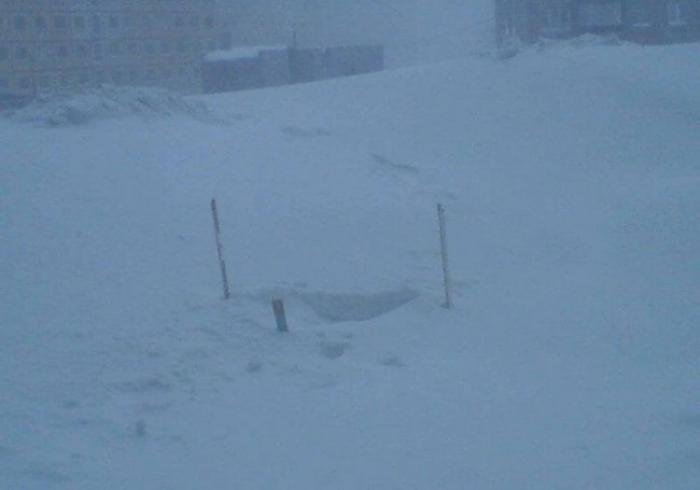 Снегопады в Норильске