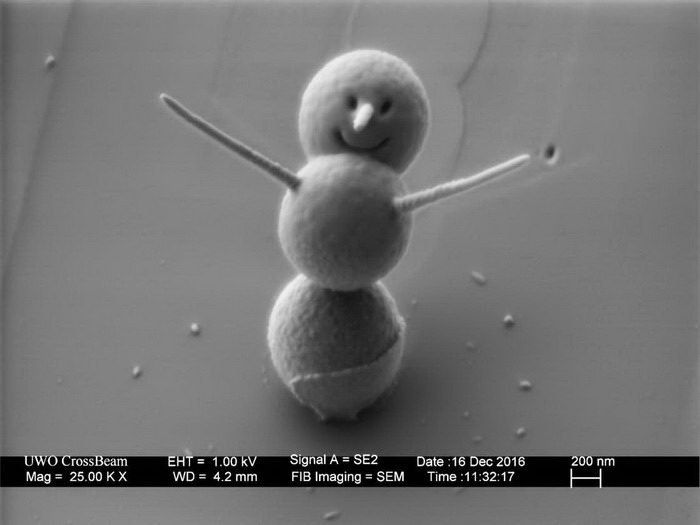 Самый маленький снеговик на планете Земля