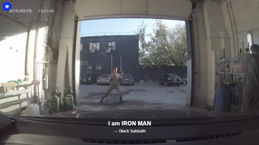 Железный Человек прикол на автомойке