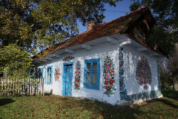 Самая цветная деревенька Польши - Залипье