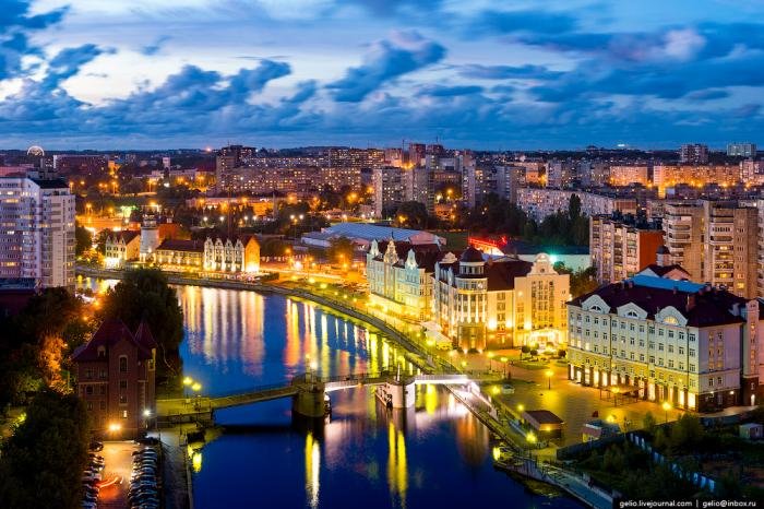 Калининград с высоты - самый «европейский» город России