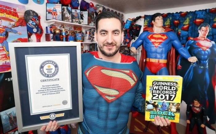 Фанат Супермена попал в «Книгу рекордов Гиннесса»